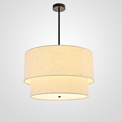 Люстра RH TWO-TIER ROUND Shade Linen ImperiumLoft 75148-22