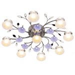 Люстра галогенная Экономсвет 7532/9CR RC WTBLLED