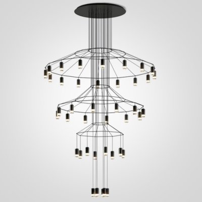Люстра Vibia Wireflow Chandelier 0378 LED Suspension 42 lamp ImperiumLoft 75393-22