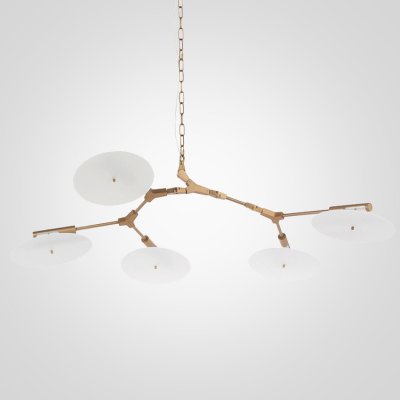 Люстра White Disc 5 ламп ImperiumLoft 75399-22