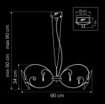 Люстра подвесная Lightstar 755084 Scarabeo