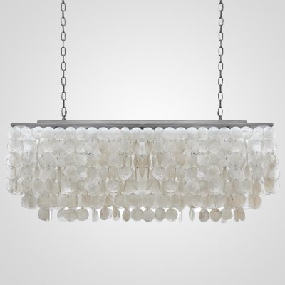 Люстра rectangle SHELL Chandelier 2 cascades ImperiumLoft 75535-22