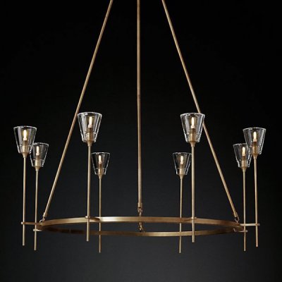 Люстра TORCHE DE VERRE Round Chandelier 8 ImperiumLoft 75676-22