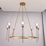 Люстра TORCHE DE VERRE Round Chandelier 8 ImperiumLoft 75676-22