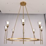 Люстра TORCHE DE VERRE Round Chandelier 8 ImperiumLoft 75676-22