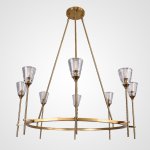 Люстра TORCHE DE VERRE Round Chandelier 8 ImperiumLoft 75676-22