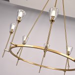 Люстра TORCHE DE VERRE Round Chandelier 8 ImperiumLoft 75676-22