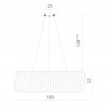 Светильник подвесной Divinare 7568/02 SP-12  MEGAN