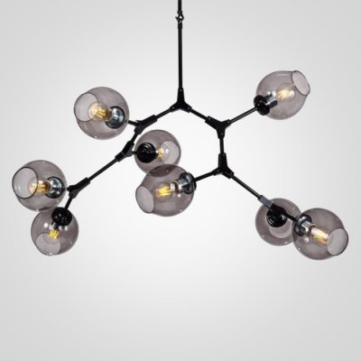 Люстра branching bubble Chandelier 8 Black ImperiumLoft 75709-22