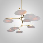 Люстра White Disc 9 ламп ImperiumLoft 75721-22