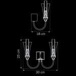 Плафон стекло 145*25мм для Lightstar 757 серии Owio (21мм посадка)