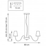 Люстра подвесная Lightstar 758082 Diafano