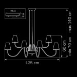 Люстра подвесная Lightstar 758214 Diafano
