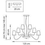 Люстра подвесная Lightstar 758217 Diafano