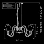 Люстра подвесная Lightstar 760106 Bianco