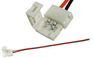 Разъем с фиксатором для подключения питания к светодиодным одноцветным лентам шириной 8 мм Arlight 13861 Разъем с фиксатором для подключения питания к светодиодным одноцветным лентам шириной 8 мм Arlight 13861