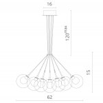 Светильник подвесной Divinare 7720/02 SP-19 GRAPPOLO