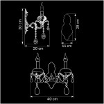 Светильник настенный бра Lightstar 779628 ANTICA