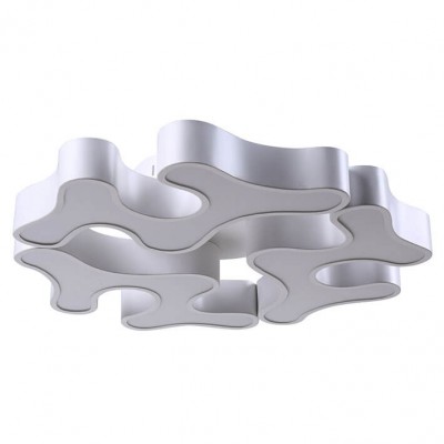 Светильник потолочный диммируемый КЛЯКСА белый h15 d62 Led 87W (3000-6000K) Kink light 78260