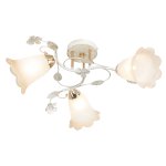 Потолочный светильник Экономсвет 7838/3FGD+WT WT+BR