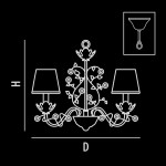 Люстра подвесная Lightstar 785080 Aiola