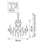 Люстра подвесная Lightstar 786102 AMPOLLO
