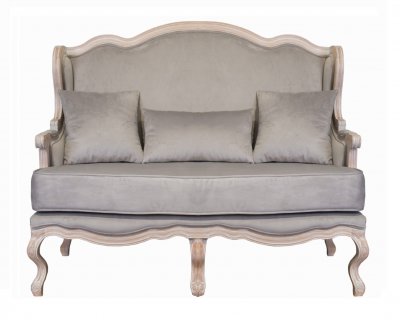 Двухместный дизайнерский диван Brody Double grey MAK interior 7LV1844-DWG Серый Двухместный дизайнерский диван Brody Double grey MAK interior 7LV1844-DWG Серый