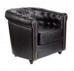 Кожаное кресло Karo Black V2 MAK interior 7LV24029-1-B Черный