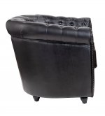 Кожаное кресло Karo Black V2 MAK interior 7LV24029-1-B Черный