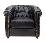 Кожаное кресло Karo Black V2 MAK interior 7LV24029-1-B Черный