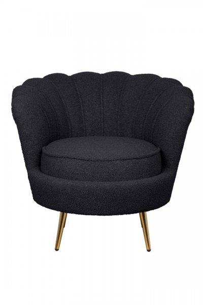 Низкое кресло Pearl Black Boucle MAK interior 7LV29040-BBU Черный