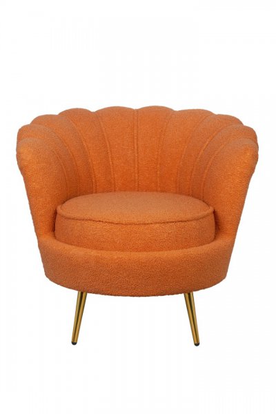 Низкое кресло Pearl Orange Boucle MAK interior 7LV29040-OBU Оранжевый