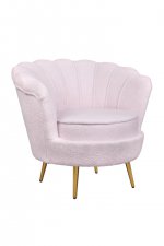 Низкое кресло Pearl Pink Boucle MAK interior 7LV29040-PBU Розовый