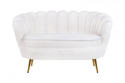 Дизайнерский двухместный диван Pearl Double Boucle MAK interior 7LV29042-BU Белый Дизайнерский двухместный диван Pearl Double Boucle MAK interior 7LV29042-BU Белый