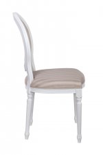 Дизайнерский обеденный стул Delo Strip MAK interior 7LVCF-1916A-S Бежевый