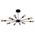 Люстра лофт стиля Экономсвет 80008/10BK