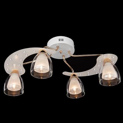 Светильник Eurosvet 80010/4 белый+золото/белый