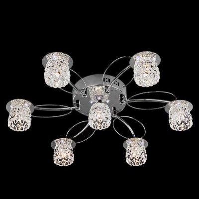 Светильник Eurosvet 80011/7 хром/синий+красный+фиолетовый