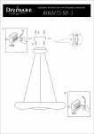 Люстра светодиодная Divinare 8003/75 SP-1 LEVITA