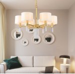 Люстра 8009P-6 gold 8009P-6 gold Delight