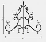 Подвесной светильник Masiero CLASSICA 8010 24