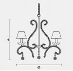 Подвесной светильник Masiero CLASSICA 8010 5