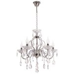 Люстра классическая с хрусталем Экономсвет 8010/5CR WT