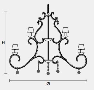 Подвесной светильник Masiero CLASSICA 8013 24