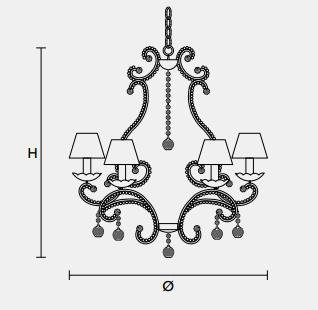 Подвесной светильник Masiero CLASSICA 8013 8 Подвесной светильник Masiero CLASSICA 8013 8