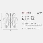 Настенный светильник бра Masiero 8013 8013 A2 Asfour