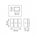 Светильник настенный бра Lightstar 801617 LAMELLA