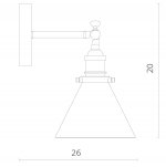 Светильник бра Divinare 8018/01 AP-1 LUCIA