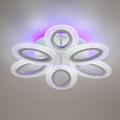 8018/60CL LEDIO LN25 белый/прозрачный металл/акрилл Потолочный светильник c подсв. осн. LED 60W 220V 3000-6000K CLARE 8018/60CL LEDIO LN25 белый/прозрачный металл/акрилл Потолочный светильник c подсв. осн. LED 60W 220V 3000-6000K CLARE