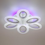 8018/60CL LEDIO LN25 белый/прозрачный металл/акрилл Потолочный светильник c подсв. осн. LED 60W 220V 3000-6000K CLARE